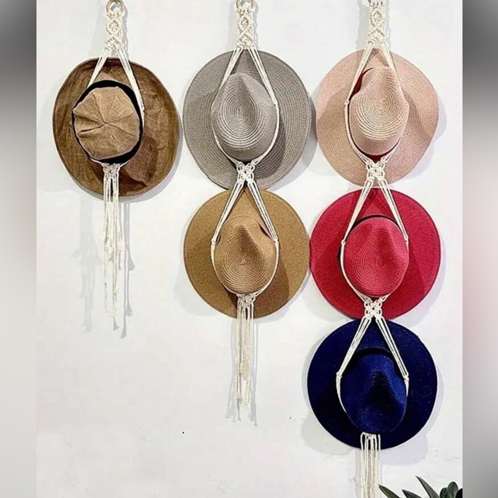 2 tier boho hat organizer - Picture 2 of 4